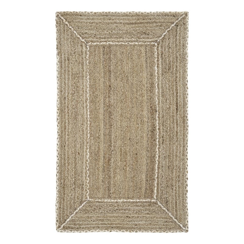 Nourison Home Terrazzo Jute 3' x 5' Natural Grey Area Rug