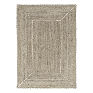 Nourison Home Terrazzo Jute 4' x 6' Natural Grey Area Rug