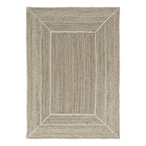 Nourison Home Terrazzo Jute 6' x 9' Natural Grey Area Rug