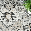Nourison Home Dekor 4' x 6' Polyester Ivory Charcoal Area Rug