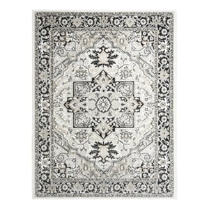 Nourison Home Dekor 4' x 6' Polyester Ivory Charcoal Area Rug