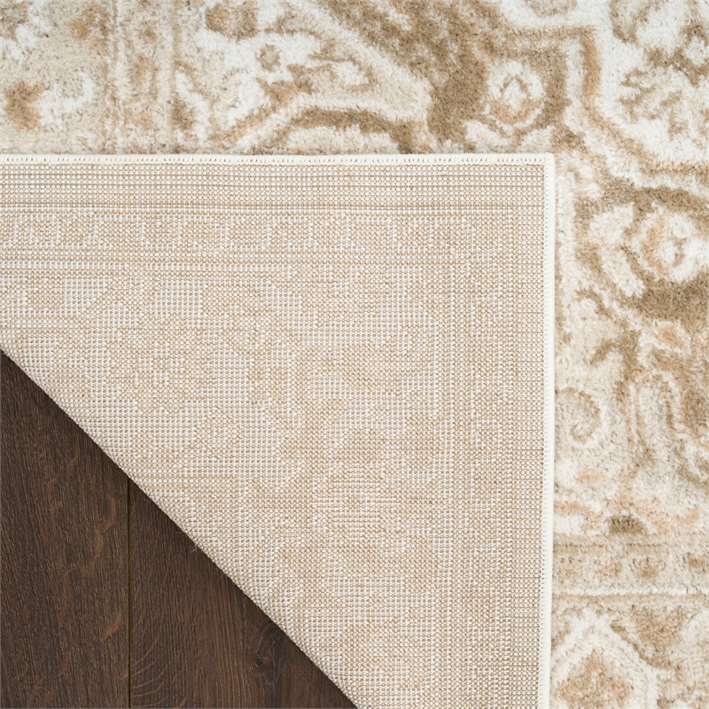 Nourison Home Dekor 4' x 6' Polyester Ivory Taupe Area Rug