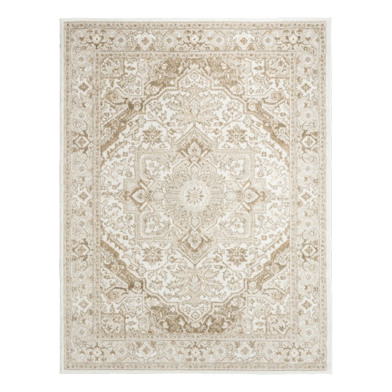 Nourison Home Dekor 4' x 6' Polyester Ivory Taupe Area Rug