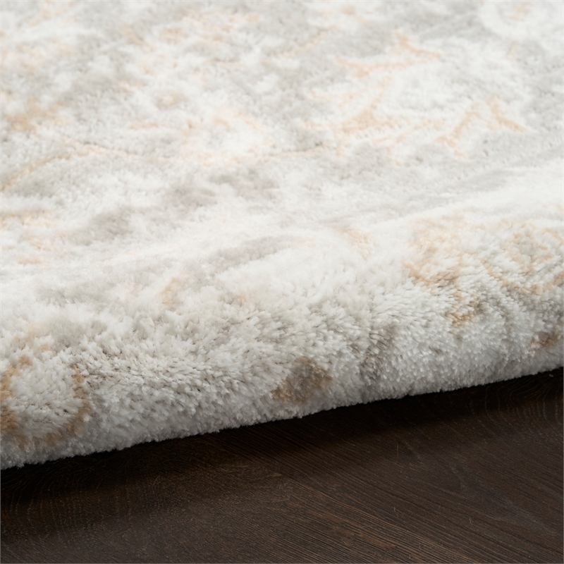 Nourison Home Dekor 4' x 6' Polyester Ivory Area Rug