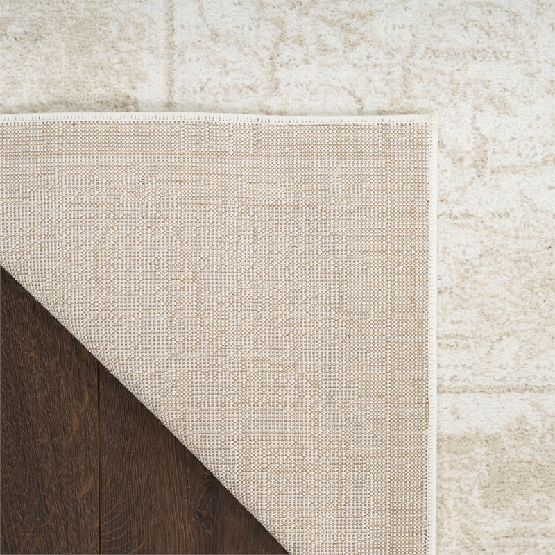 Nourison Home Dekor 4' x 6' Polyester Ivory Taupe Area Rug