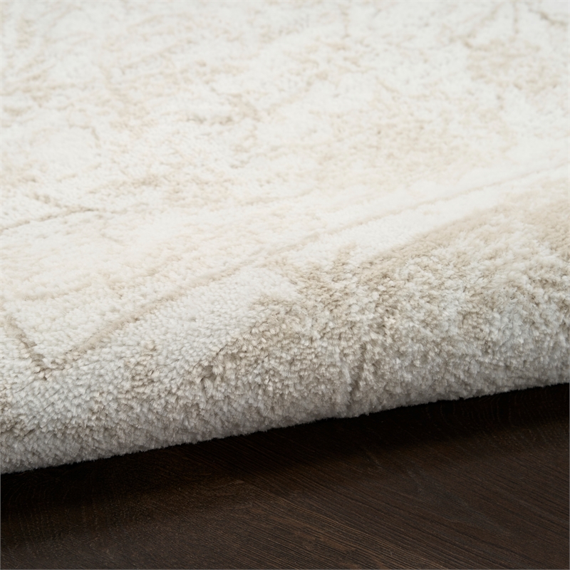Nourison Home Dekor 4' x 6' Polyester Ivory Taupe Area Rug