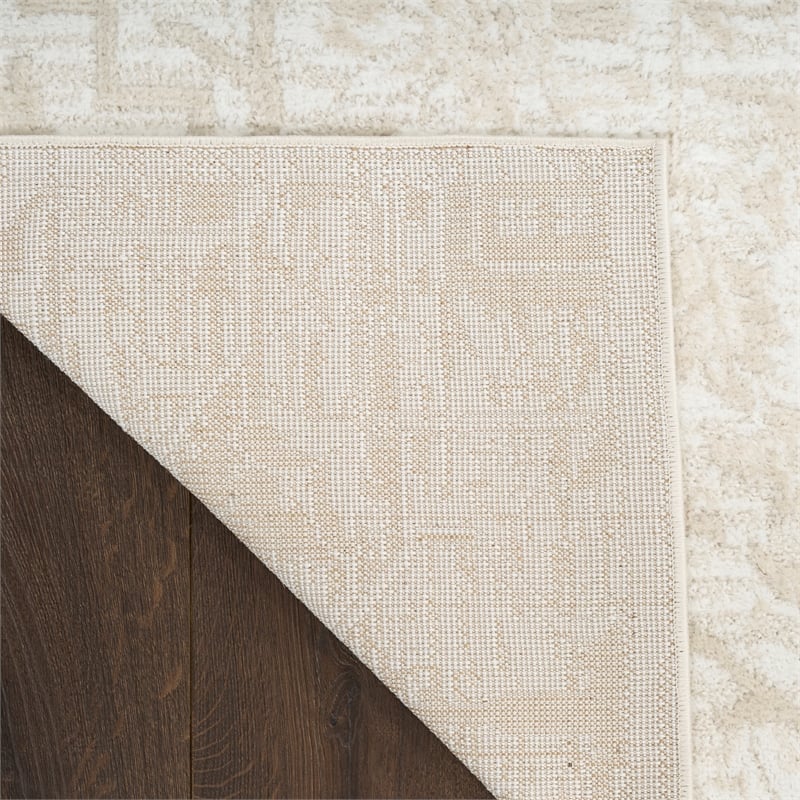 Nourison Home Dekor 4' x 6' Polyester Ivory Area Rug