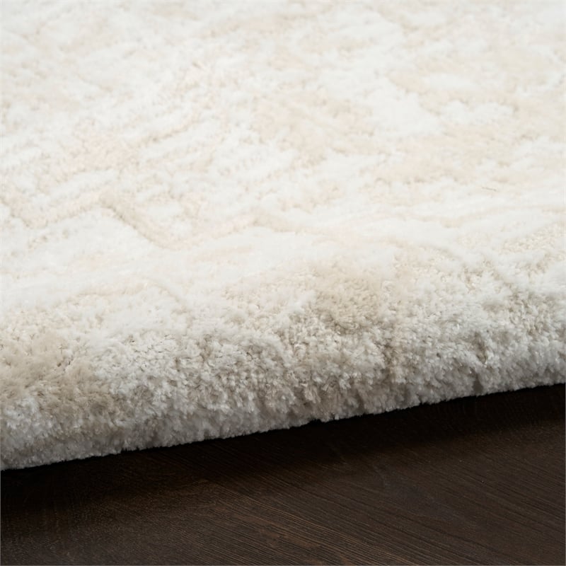 Nourison Home Dekor 4' x 6' Polyester Ivory Area Rug