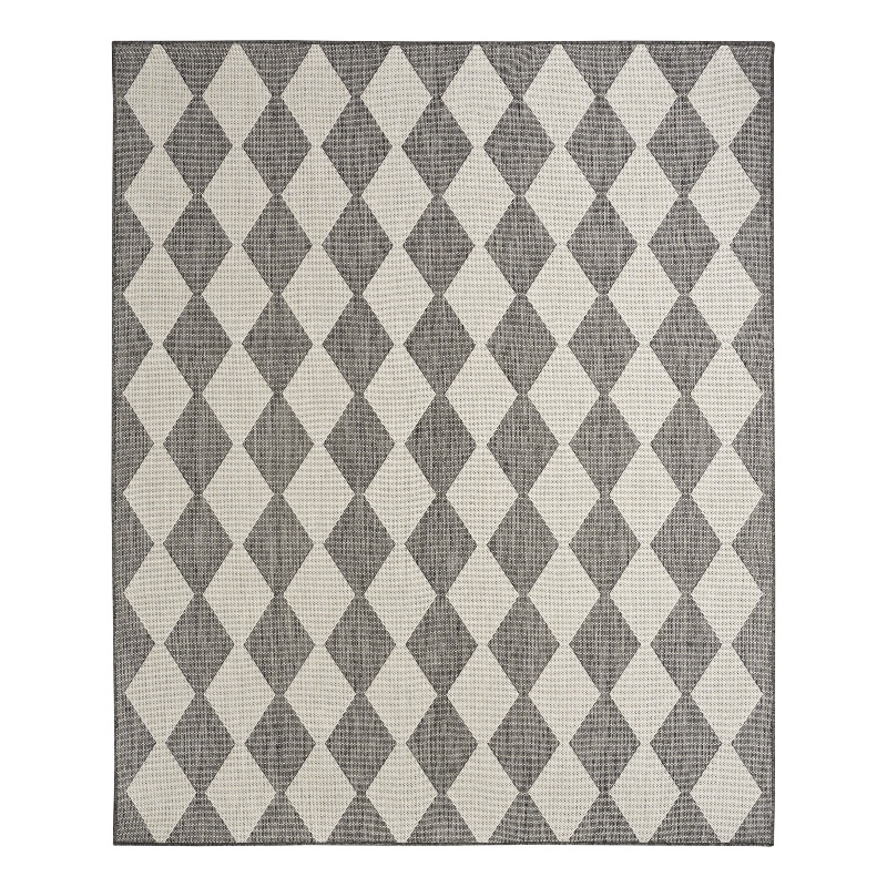 Nourison Home Positano 9' x 12' Fabric Charcoal Area Rug