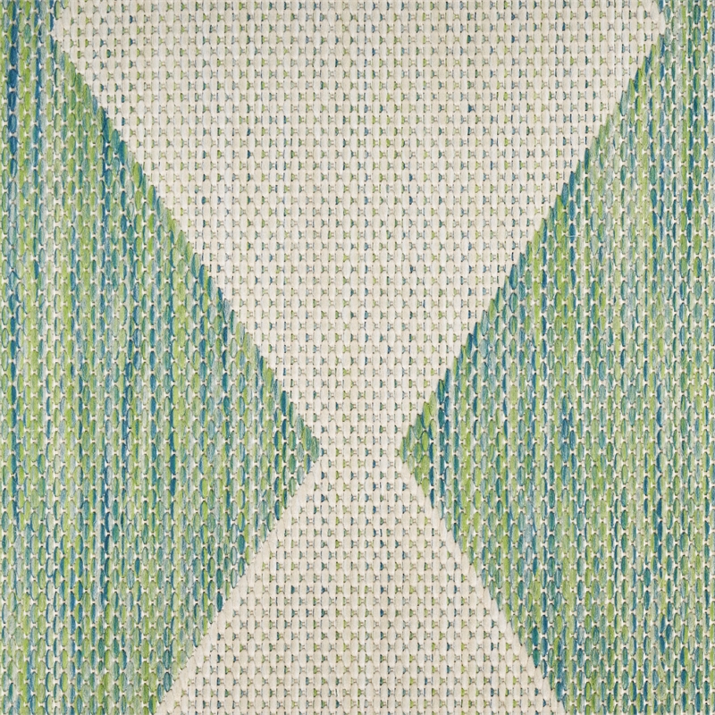 Nourison Home Positano 9' x 12' Fabric Blue Green Area Rug
