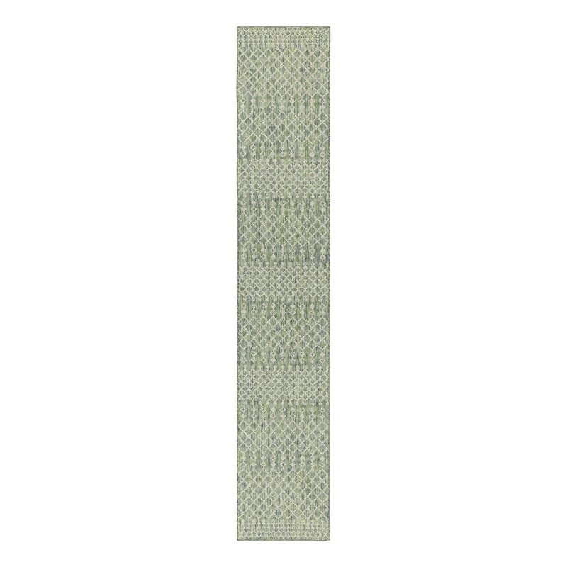 Nourison Home Positano 12' Runner Fabric Blue Green Area Rug