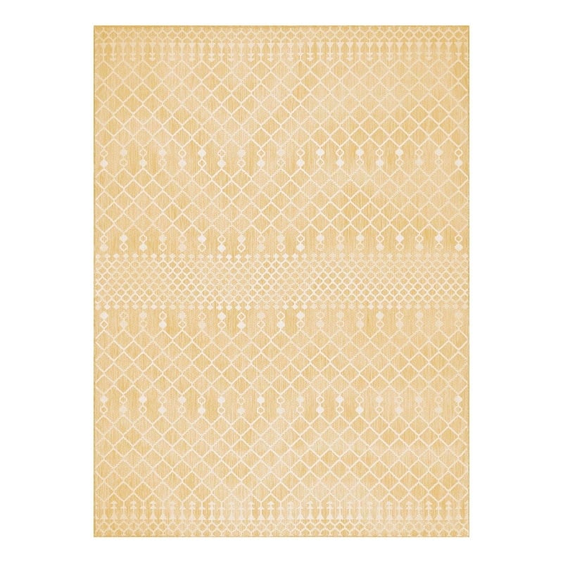 Nourison Home Positano 10' x 14' FabricYellow Area Rug