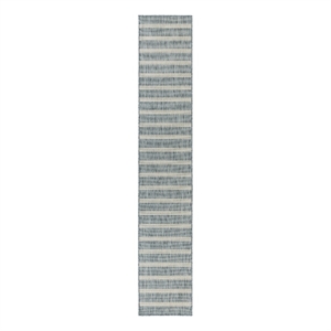 Nourison Home Positano 12' Runner Fabric Aqua Ivory Area Rug