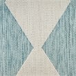 Nourison Home Positano 8' Runner Fabric Aqua Area Rug