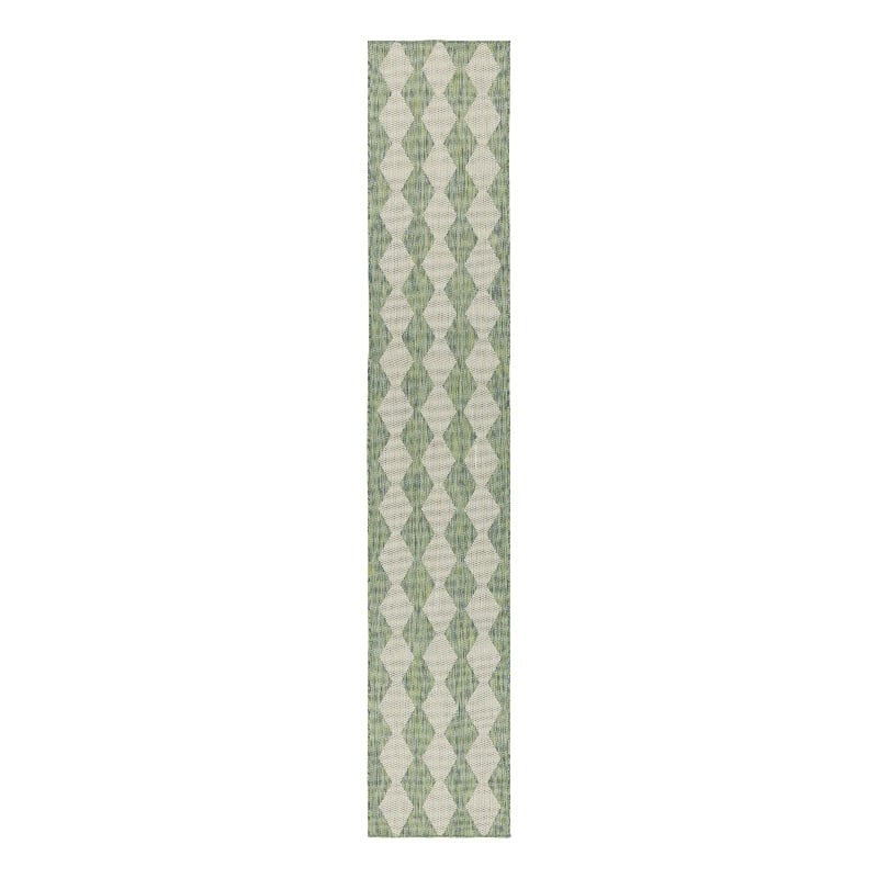 Nourison Home Positano 6' Runner FabricBlue Green Area Rug