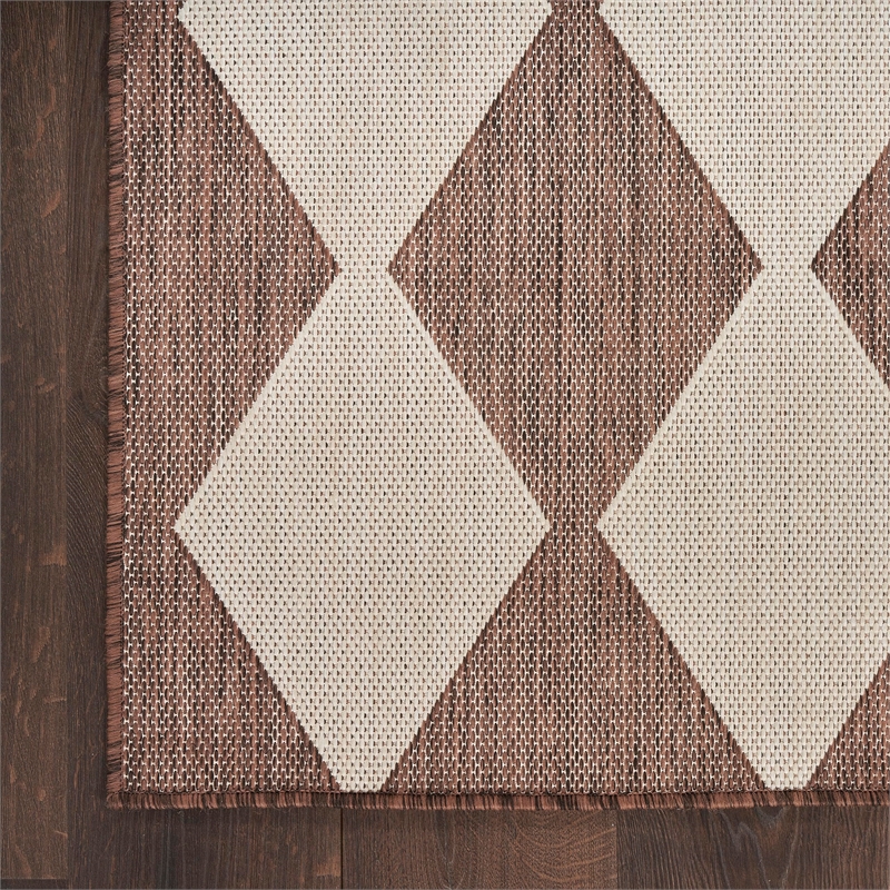 nourison home positano 6' runner fabric natural area rug