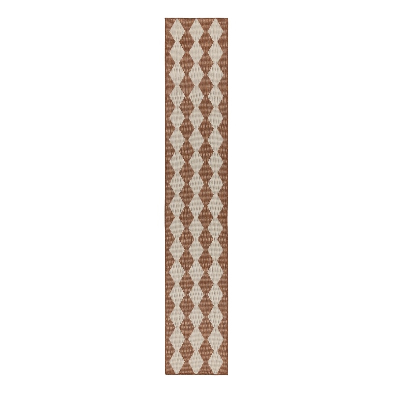Nourison Home Positano 12' Runner Fabric Terracotta Area Rug