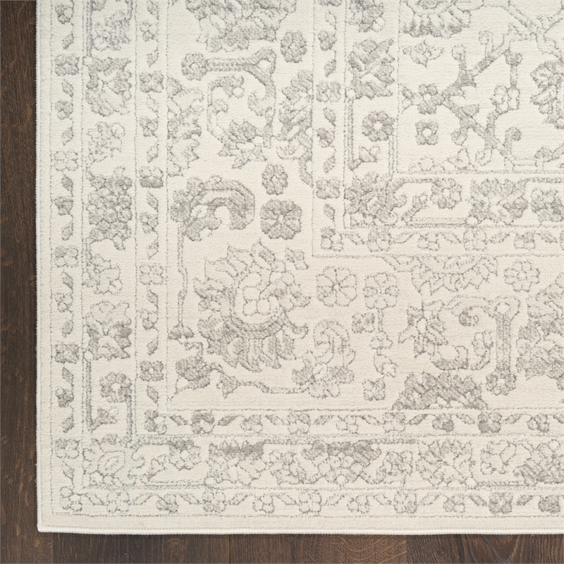 Nourison Home Grace 5' x 7' Polyester Grey Area Rug