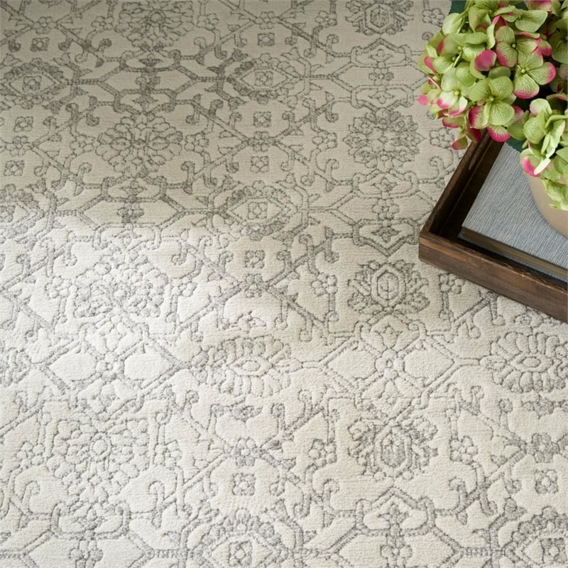 Nourison Home Grace 5' x 7' Polyester Grey Area Rug