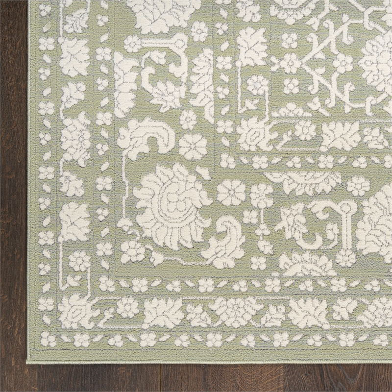 Nourison Home Grace 5' x 7' Polyester Sage Area Rug