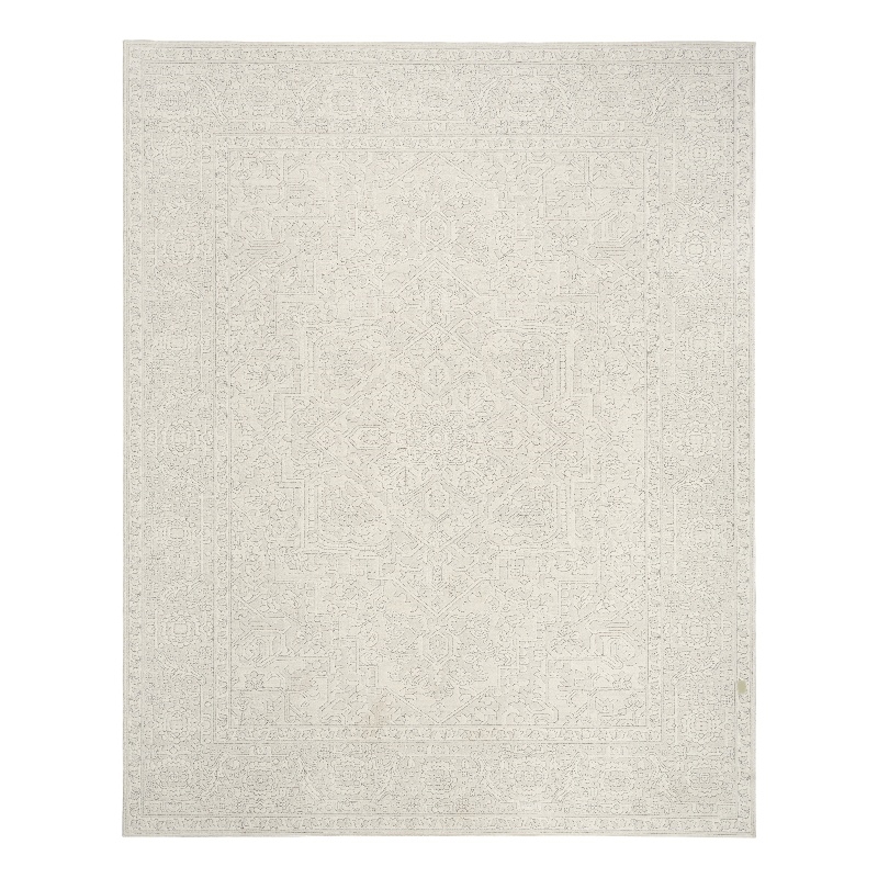Nourison Home Grace 5' x 7' PolyesterIvory Light Grey Area Rug