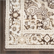 Nourison Home Dekor 4' x 6' Polyester Brown Ivory Area Rug