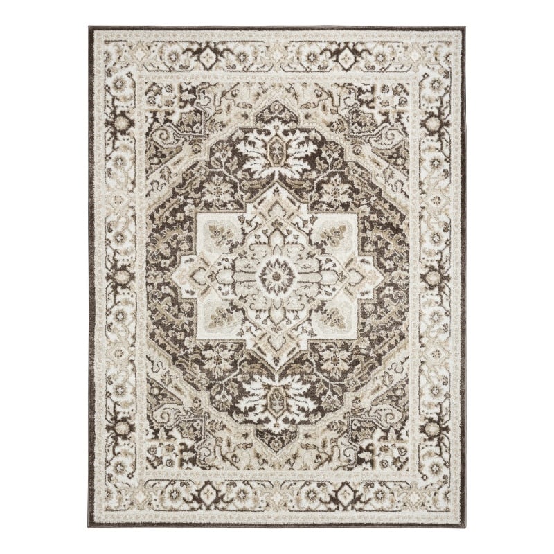 Nourison Home Dekor 5' x 7' Polyester Brown Ivory Area Rug