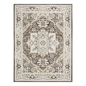 Nourison Home Dekor 5' x 7' Polyester Brown Ivory Area Rug