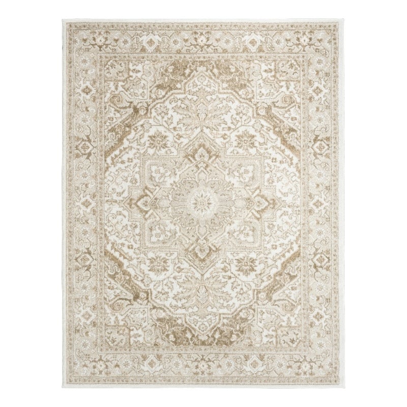 Nourison Home Dekor 5' x 7' Polyester Ivory Taupe Area Rug