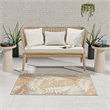 Nourison Home Dekor 4' x 6' Polyester Taupe Ivory Area Rug