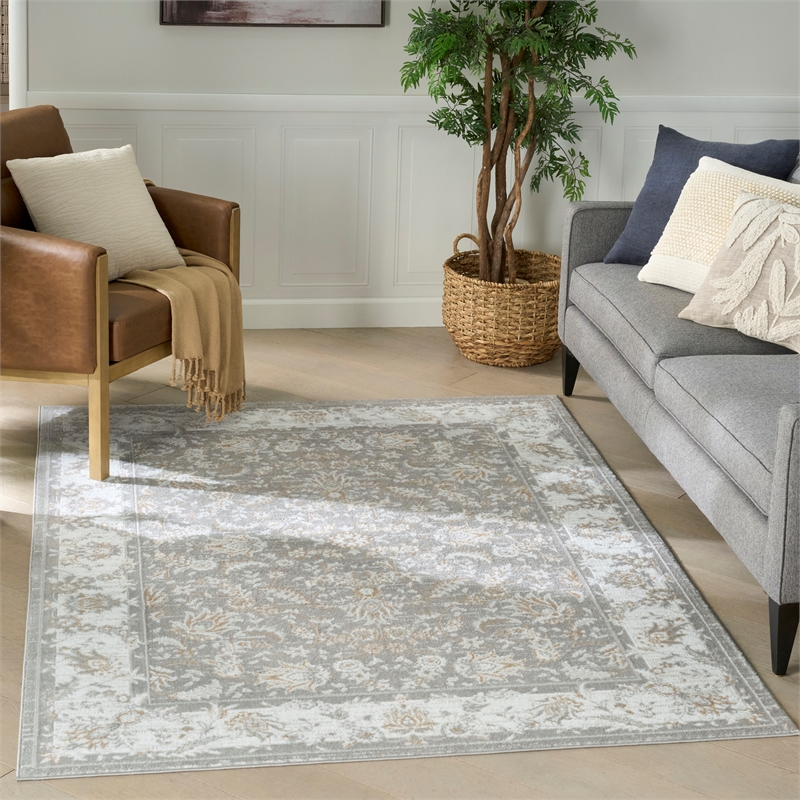 Nourison Home Dekor 5' x 7' PolyesterIvory Area Rug