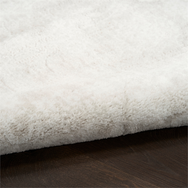 Nourison Home Dekor 5' x 7' Polyester Light Grey Area Rug