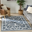 Nourison Home Dekor 5' x 7' Polyester Slate Ivory Area Rug