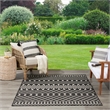 Nourison Positano 4' x 6' Fabric Black Area Rug