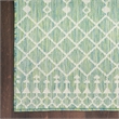 Nourison Positano 4' x 6' Fabric Blue Green Area Rug