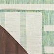 Nourison Positano 4' x 6' Fabric Blue Green Ivory Modern Rug