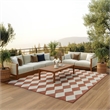 Nourison Home Positano 7' x 10' Fabric Terracotta Area Rug