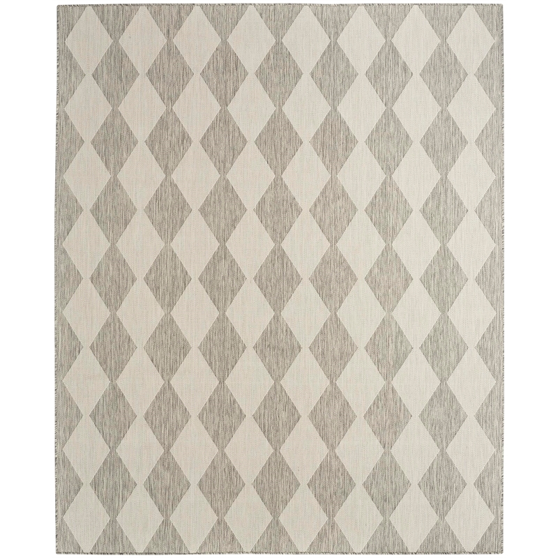 Nourison Home Positano 7' x 10' Fabric Light Grey Area Rug