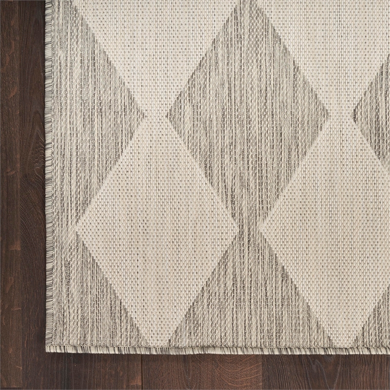 Nourison Home Positano 7' x 10' Fabric Light Grey Area Rug