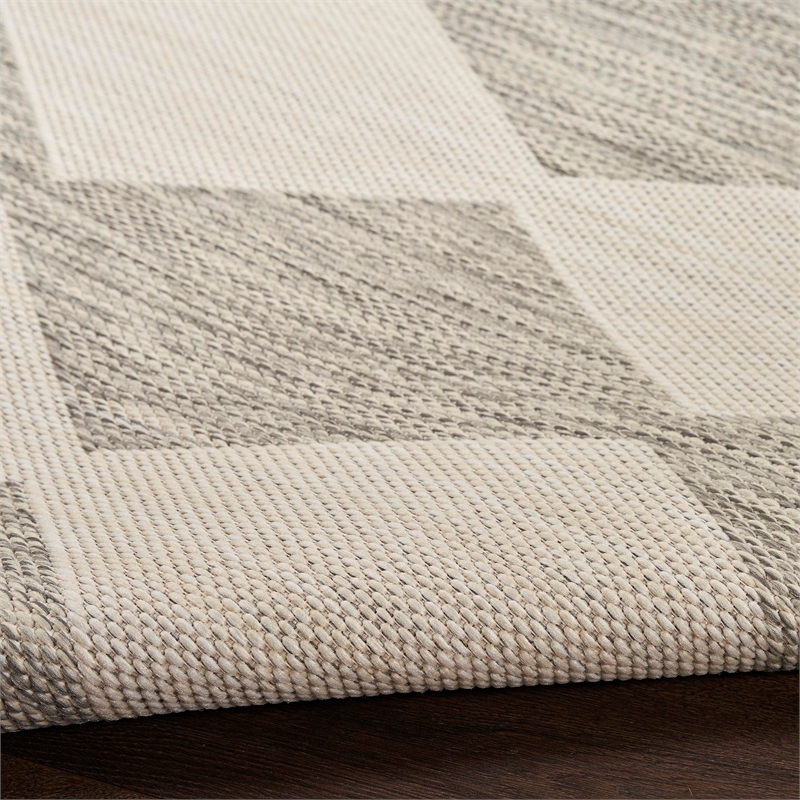 Nourison Home Positano 7' x 10' Fabric Light Grey Area Rug