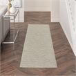 Nourison Home Positano 6' Runner Fabric Light Grey Area Rug