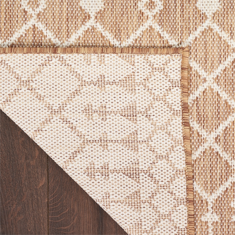 Nourison Home Positano 6' Runner Fabric Jute Area Rug