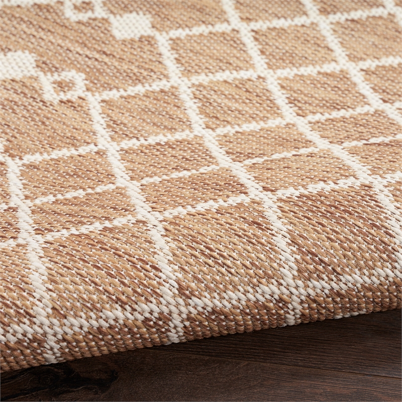 Nourison Home Positano 6' Runner Fabric Jute Area Rug