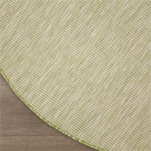 Nourison Home Positano 6' x Round Fabric Green Area Rug