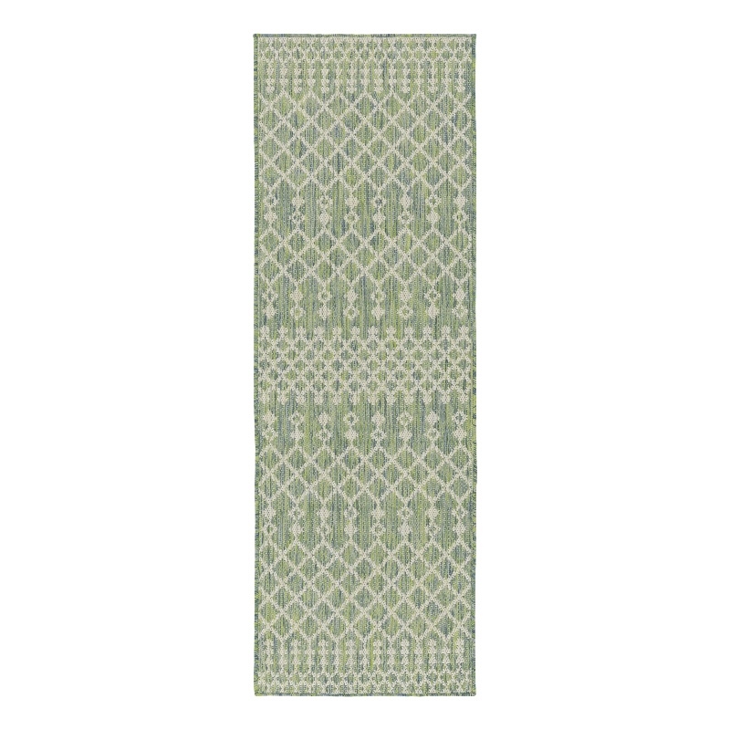 Nourison Home Positano 6' Runner Fabric Blue Green Area Rug
