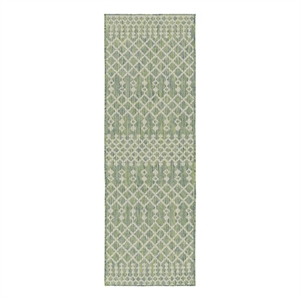 Nourison Home Positano 6' Runner Fabric Blue Green Area Rug
