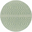 Nourison Home Positano 6' x Round Fabric Blue Green Area Rug