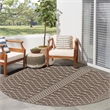 Nourison Home Positano 6' x Round Fabric Natural Area Rug
