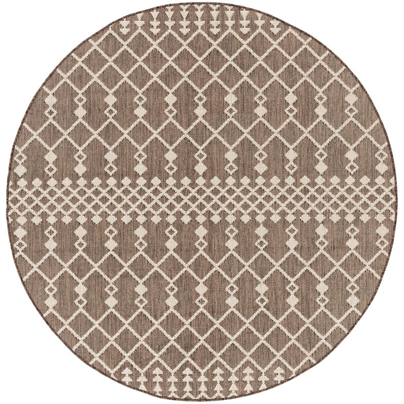 Nourison Home Positano 6' x Round Fabric Natural Area Rug