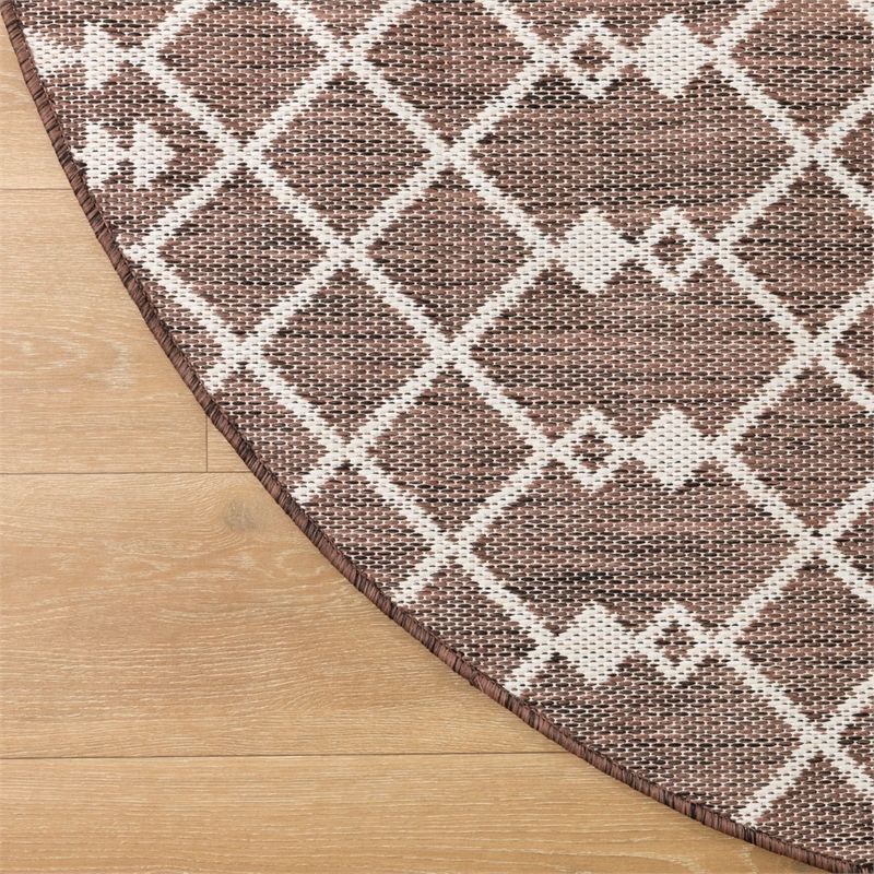 Nourison Home Positano 6' x Round Fabric Natural Area Rug